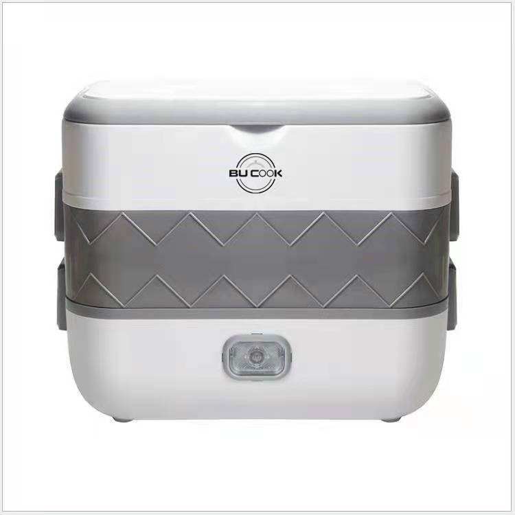 Hộp cơm cắm điện BUCOOK - hộp cơm văn phòng 2 tầng 4 bát inox