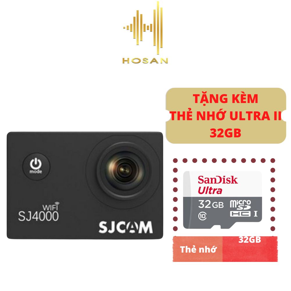 Camera hành trình sjcam sj4000 wifi - camera thể thao độ phân giải 2k@30fps, quay liên tục 90 phút