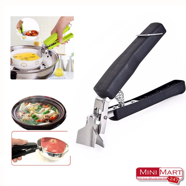 [HCM]Dụng Cụ Kẹp Gắp Bát Đĩa Nóng Chất Liệu Inox