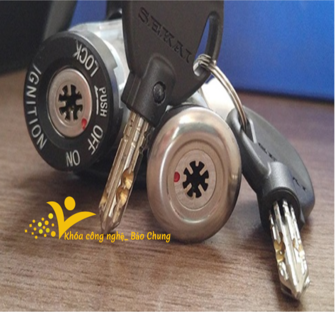 Ổ khóa xe máy Dream 8 cạnh, 6 cạnh chống trộm, chống vam bẻ khóa hiệu quả
