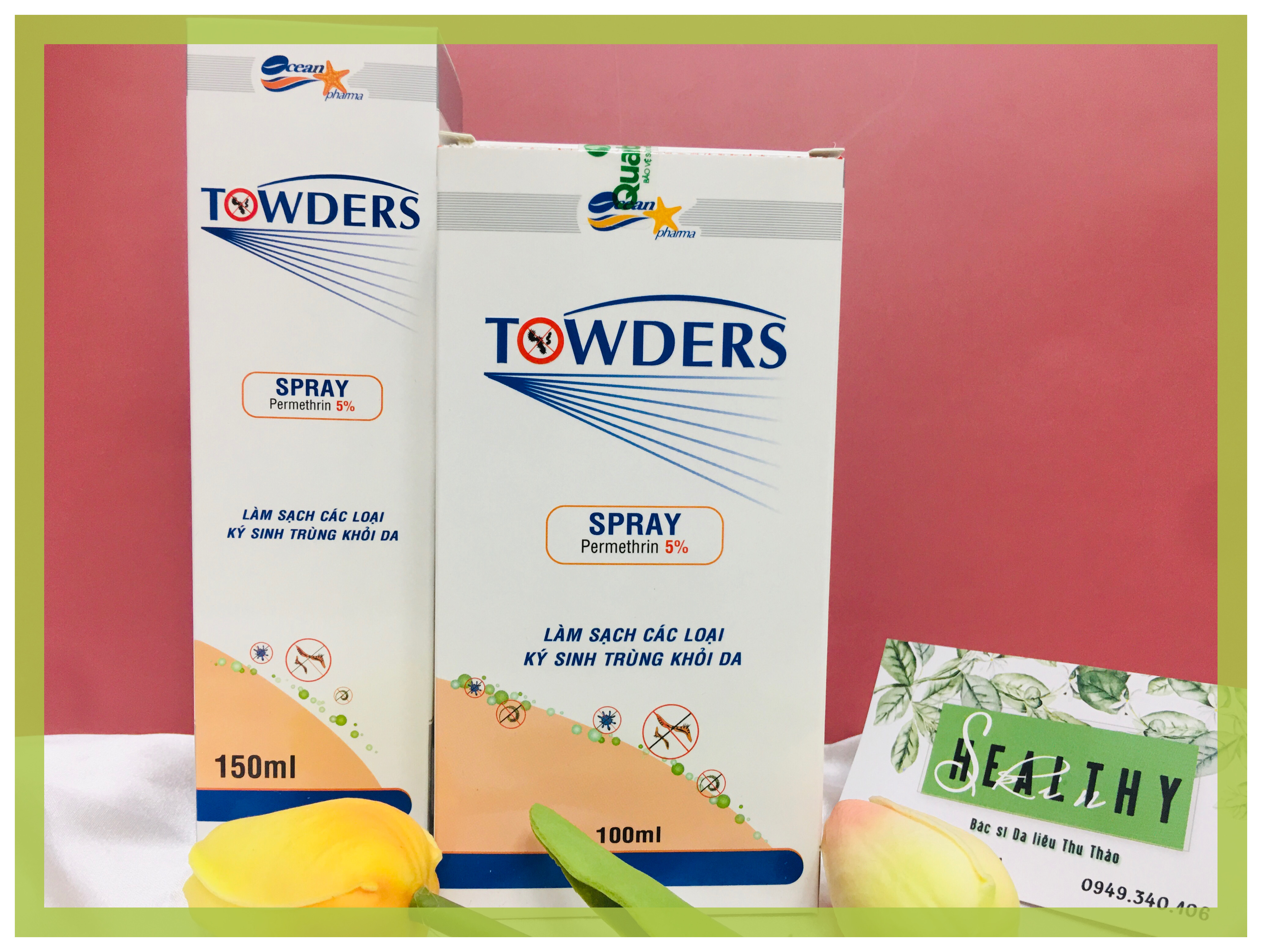 [HCM]XỊT GHẺ TOWDERS SPRAY 100ml/150ml