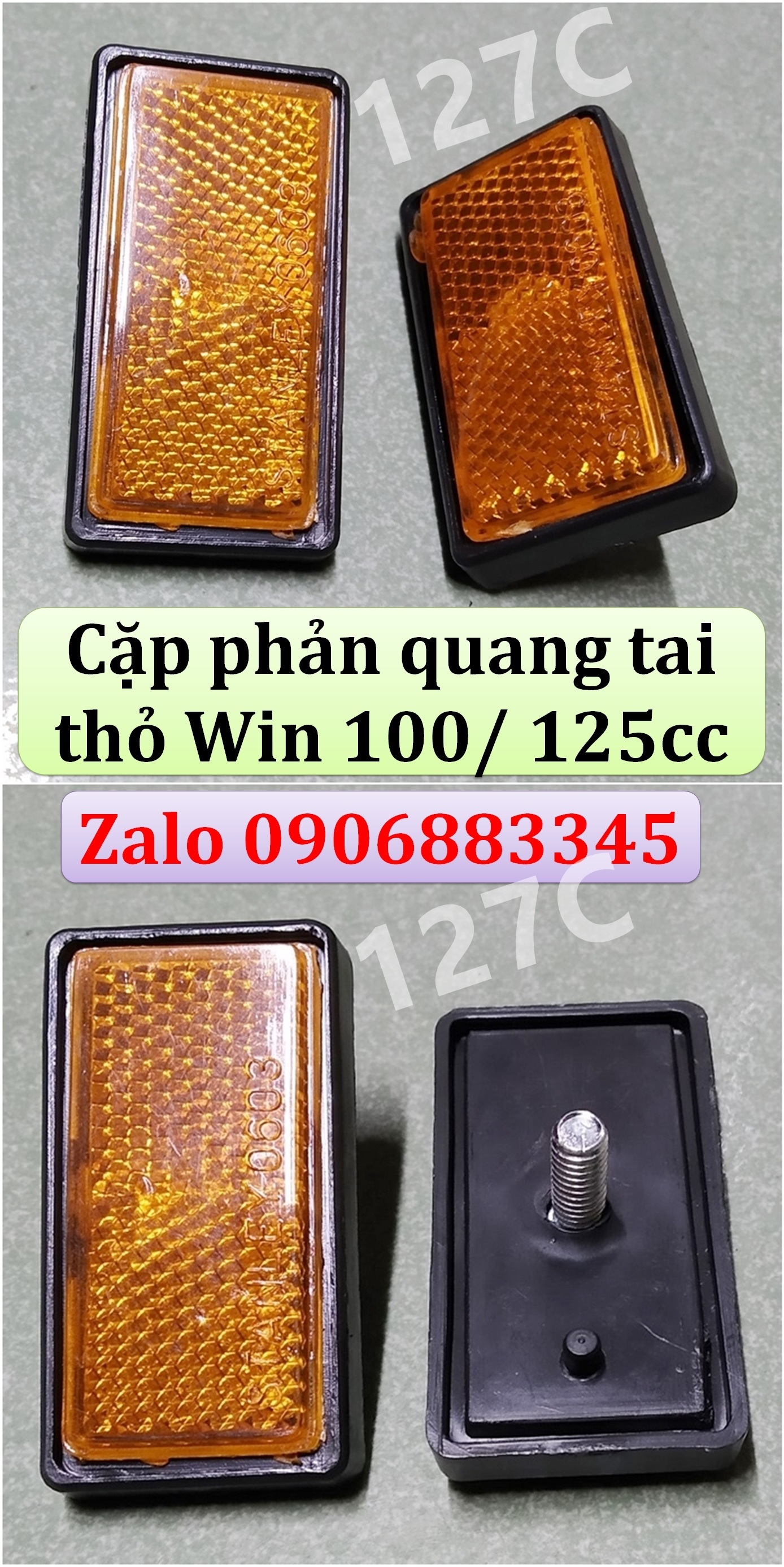 Cặp phản quang tai thỏ win 100/ 125cc
