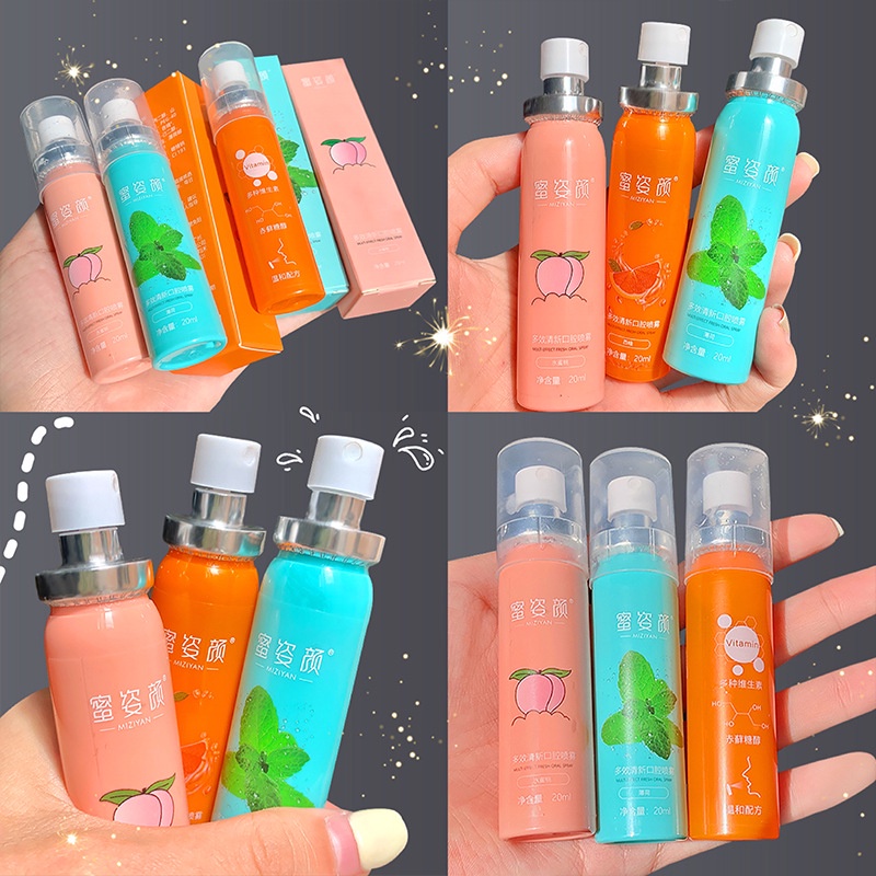 Xịt thơm miệng hương trái cây miziyan 20ml - minabeauty