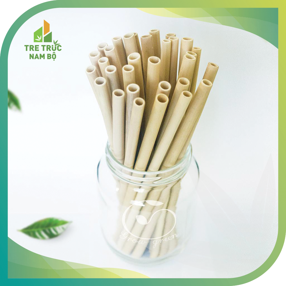Ống hút tre thiên nhiên, thân thiện môi trường, ống hút trà sữa trân châu dài 20cm