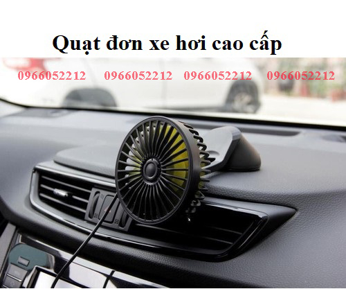 Quạt mini Gắn Taplo Ô Tô, Xe Hơi, Quạt Gió Mạnh Làm Mát Ô Tô, Đế Xoay 360 Độ, Hàng Cao Cấp