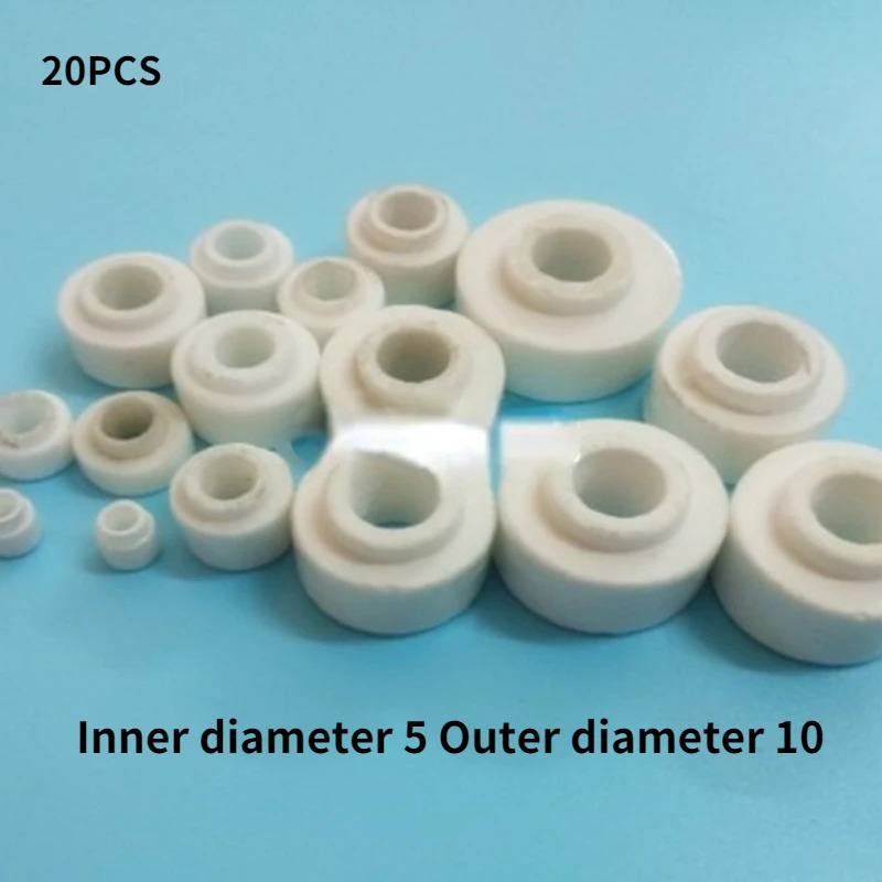 20PCS Hạt cách nhiệt gốm chịu nhiệt cao, hạt cách nhiệt gốm steatite, hạt gốm sứ, đầu nối gốm, gioăng gốm - 4