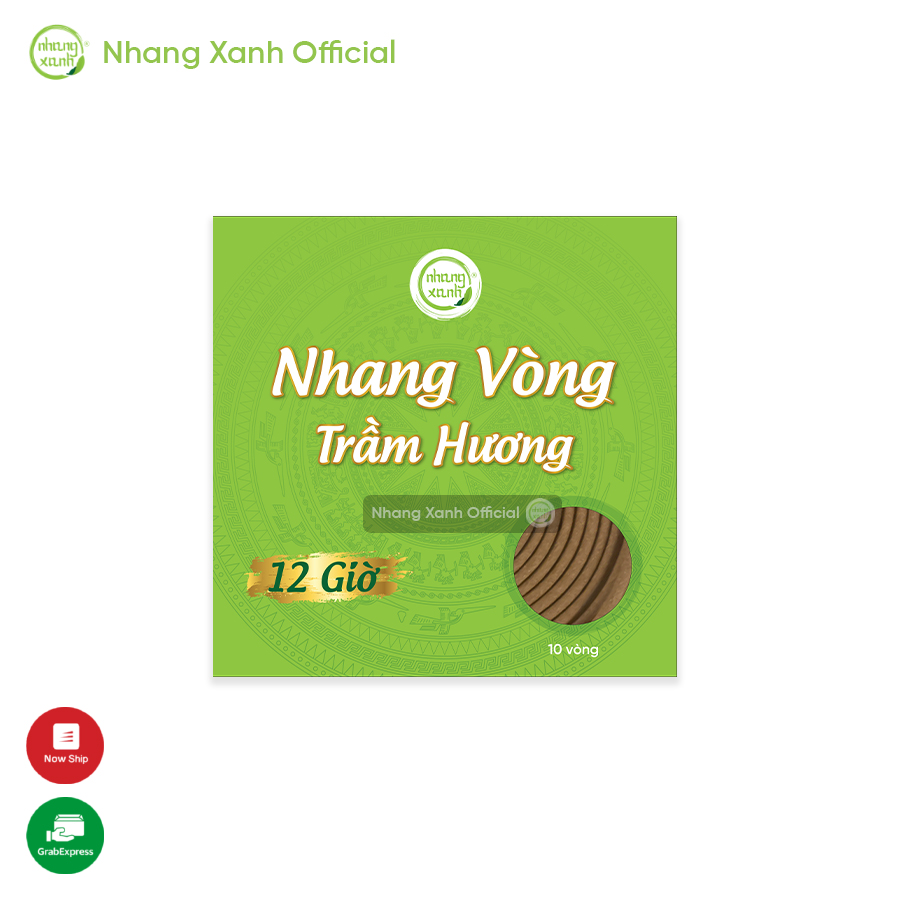 [BÁN CHẠY] Nhang Vòng Trầm Hương 12h (10 vòng)- Cho thời gian cháy lâu hơn, không làm gián đoạn thắp hương