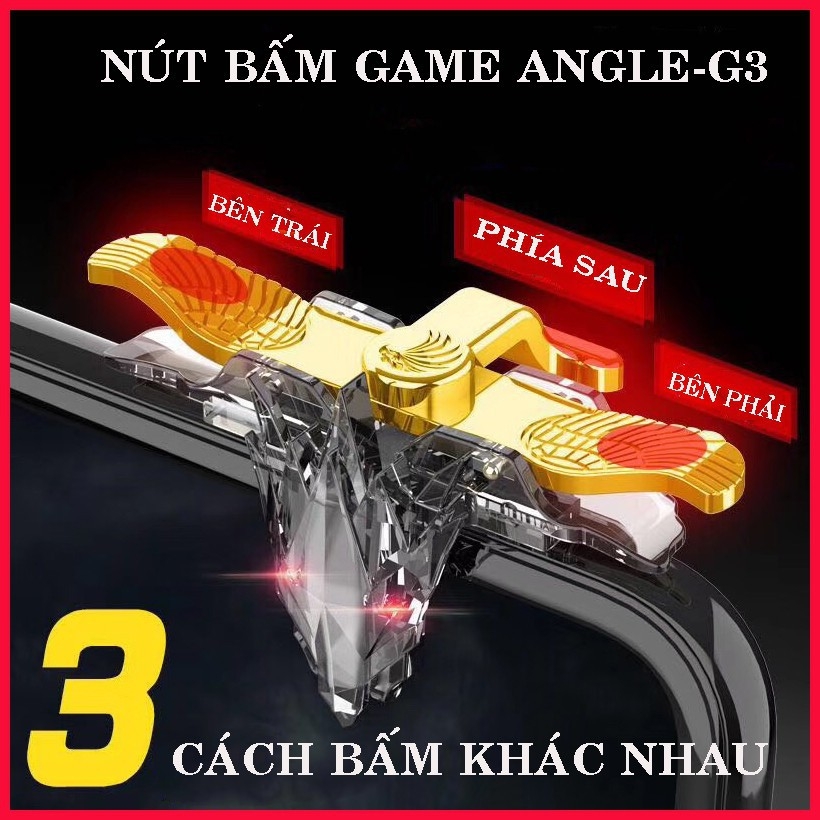 Nút chơi game Angel G3 hỗ trợ game PUBG, Freefire, ROS