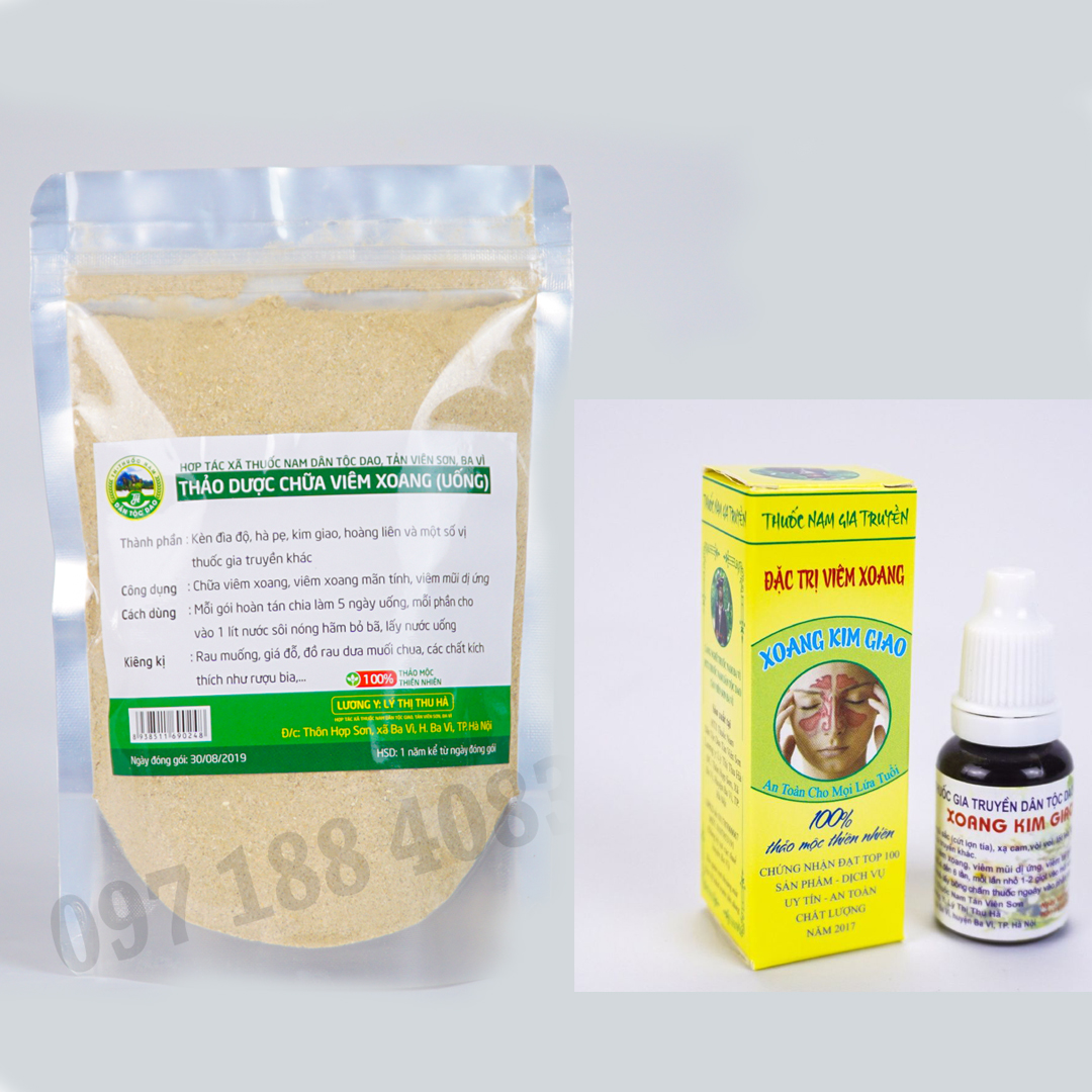 Combo 5 lọ và 1 gói uống viêm xoang, viêm mũi dị ứng, viêm đa xoang