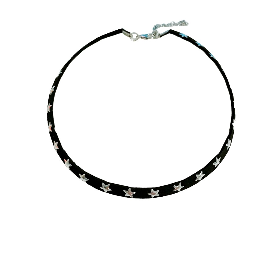 Vòng cổ choker màu đen đính ngôi sao cá tính Mixu Boutique