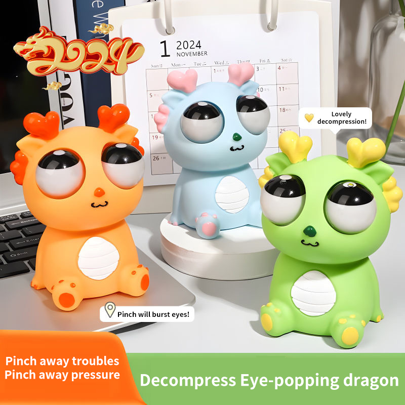 Đồ chơi nắn bóp rồng mắt giúp người giảm căng thẳng xả stress, đồ chơi dễ thương nhiều màu lựa chọn-đồ chơi vui nhộn