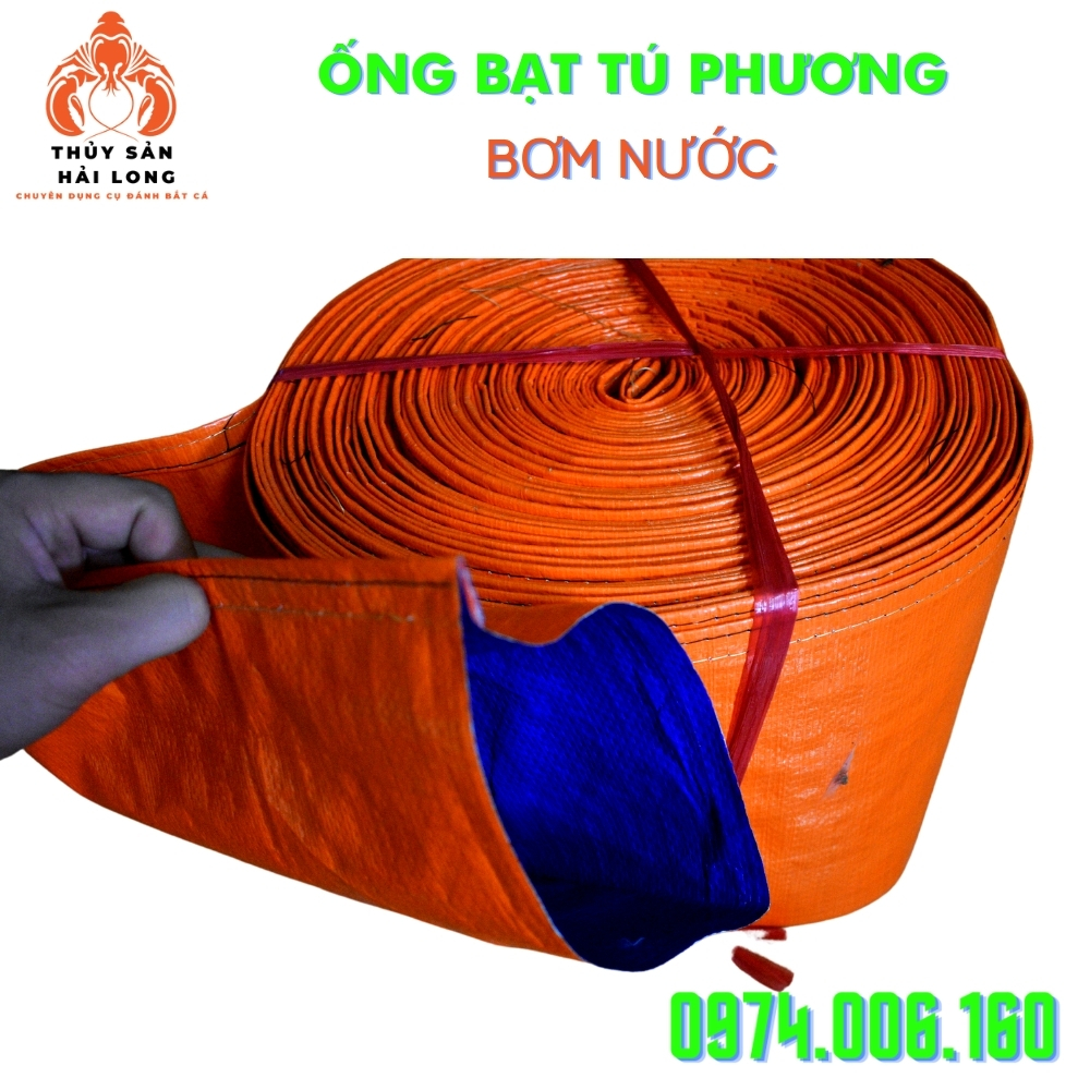 Ống bạt bơm nước phi 76, phi 90 - bạt tú phương chứa nước chất lượng cao