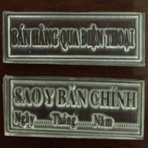 Thay mặt dấu / miếng cao su cho con dấu thông dụng S852, S222