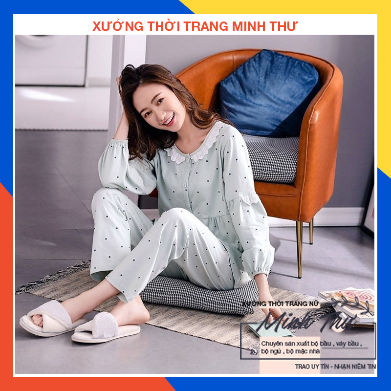 Bộ bầu - bộ sau sinh -( sao - dài ) chất liệu cotton - kiểu mới thời trang