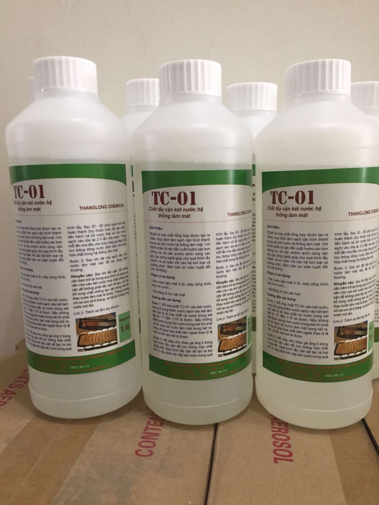 Chất tẩy cặn két nước hệ thống làm mát tc-01