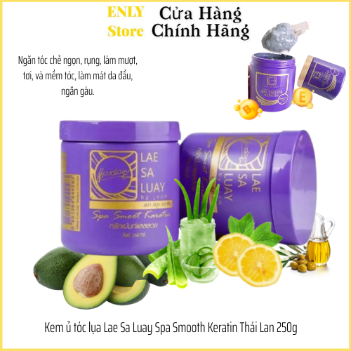 Kem ủ phục hồi tóc lae sa luay spa smooth keratin thái lan 250ml