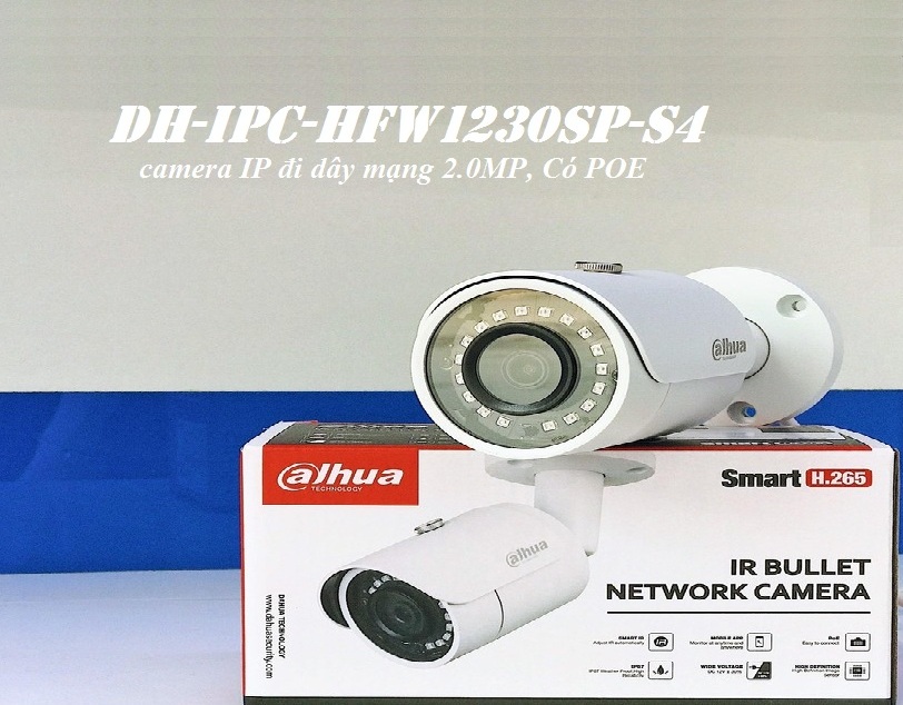 [HCM]Camera IP 2.0MP Dahua IPC-HFW1230SP-S4 CNSG