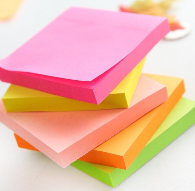 Giấy note dạ quang 3 x 3 pronoti 7.6 x7.6cm