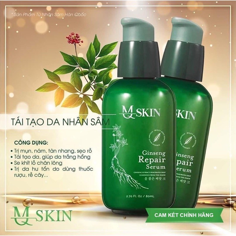 Serum tái tạo da nhân sâm mq skn