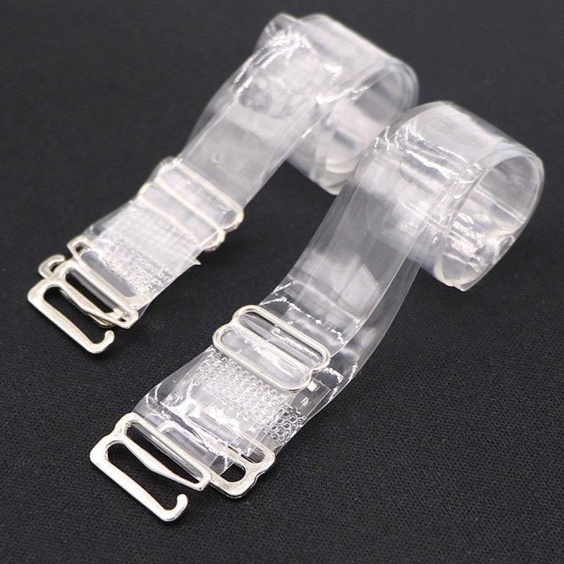 Dây áo ngực trong suốt dạng dẹt, dây trong mặc váy hở vai, hở lưng kge