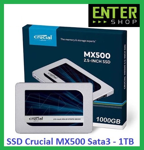 SSD Crucial MX500, 500GB - 1TB – chuẩn 2.5 sata3, bảo hành 5 năm