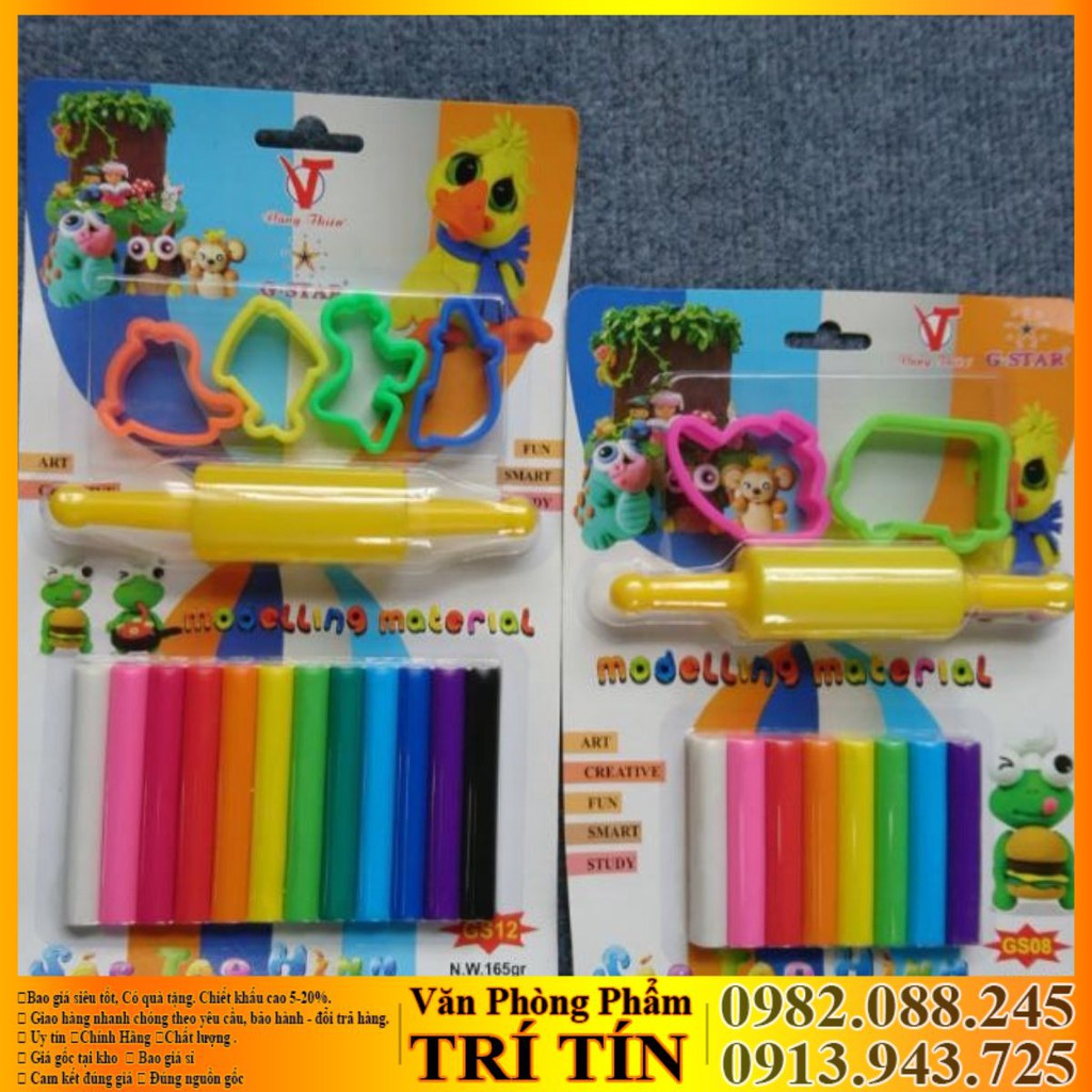 ❣️❣️đất nặn 8 -12 màu có khuôn gstar