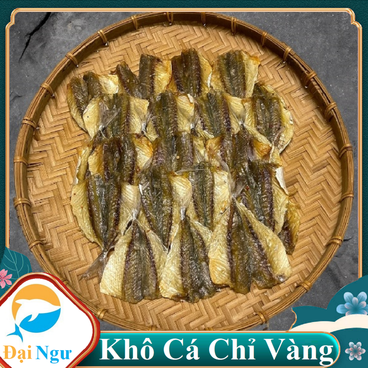 1KG KHÔ CÁ CHỈ VÀNG NGON TO Y NHƯ HÌNH THẬT