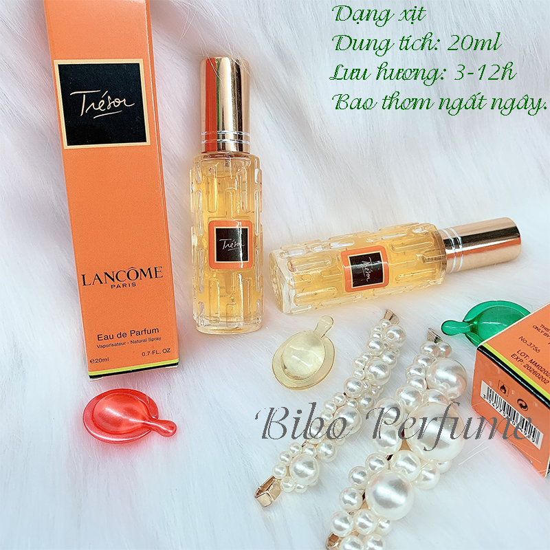 2 chai nước hoa nữ mini 20ml lacome tháp lưu 3-12h