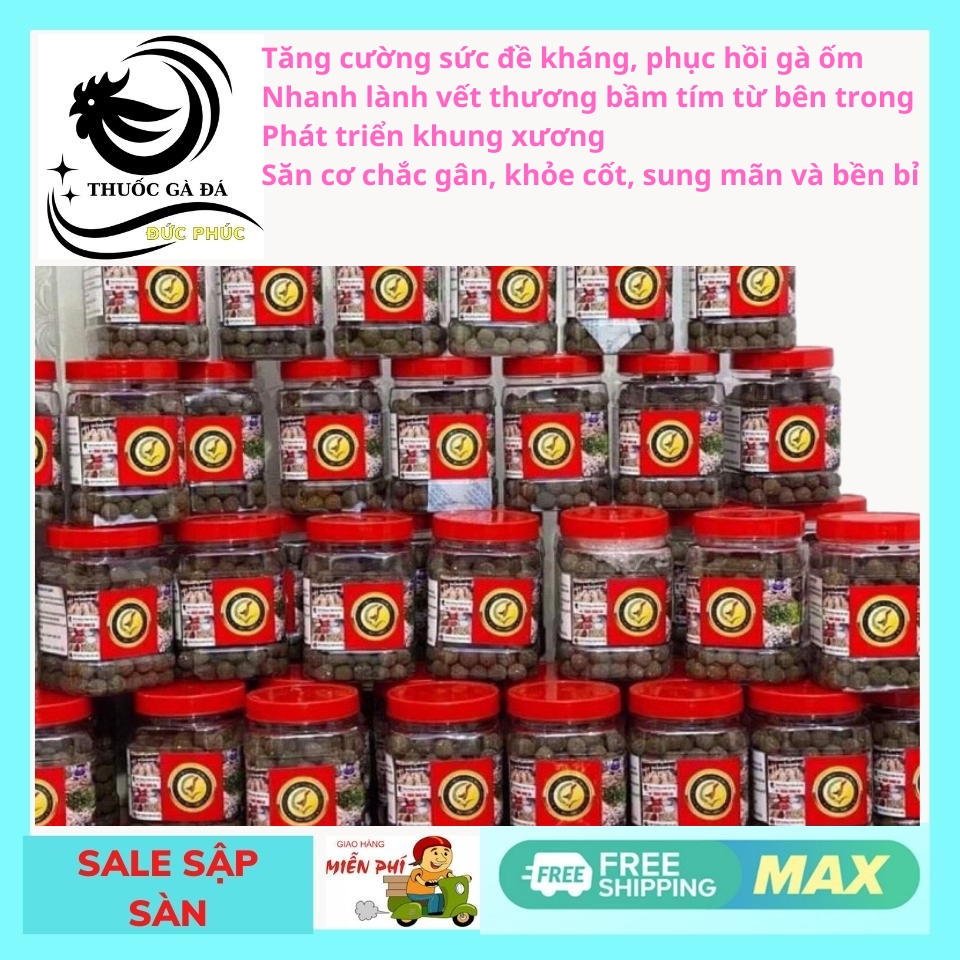 Mồi rắn cóc tổng hợp trương lê,500gam cho gà choi 200 viên.