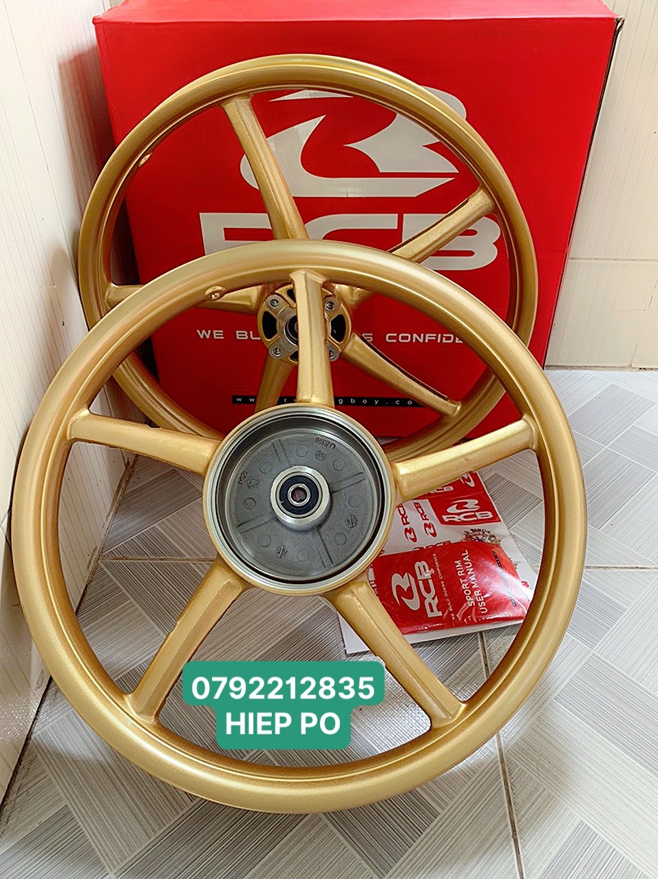 [HCM]BỘ BÁNH MÂM RCB CHÍNH HÃNG GẮN EXCITER 1 ĐĨA VÀ SIRIUS 1 ĐĨA MÀU VÀNG ĐỒNG  ĐEN