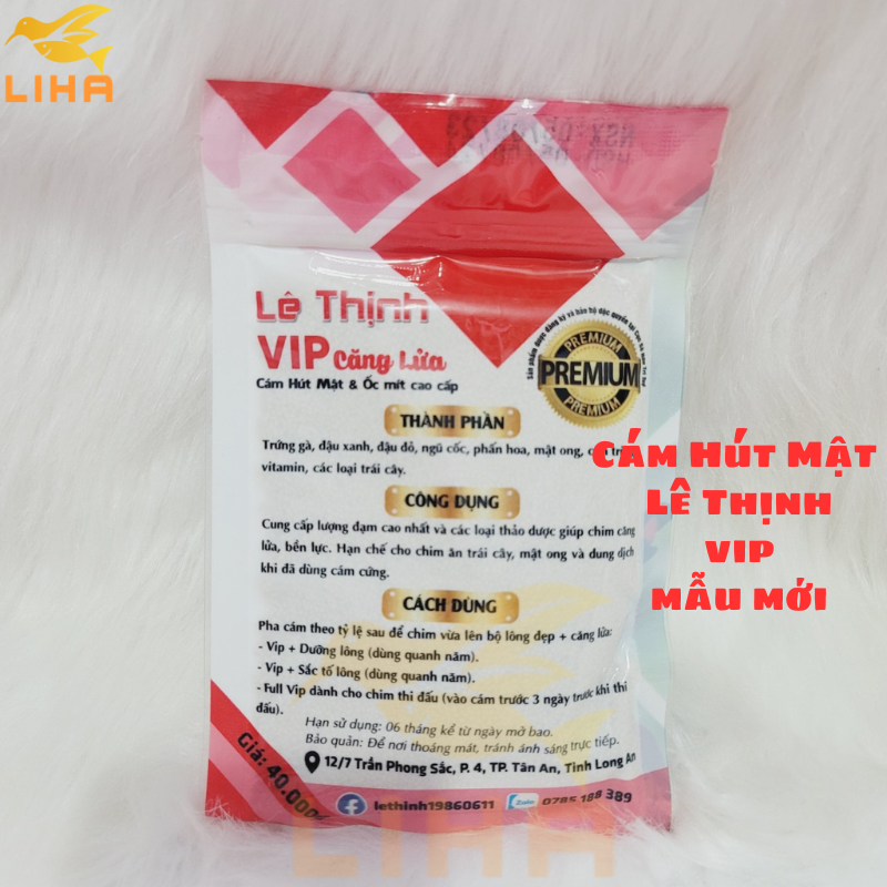 Cám hút mật ốc mít lê thịnh vip 100gr - thức ăn chim hút mật cao cấp