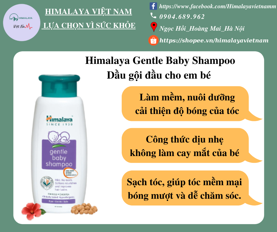 Dầu gội đầu cho bé - Himalaya Gentle Baby Shampoo