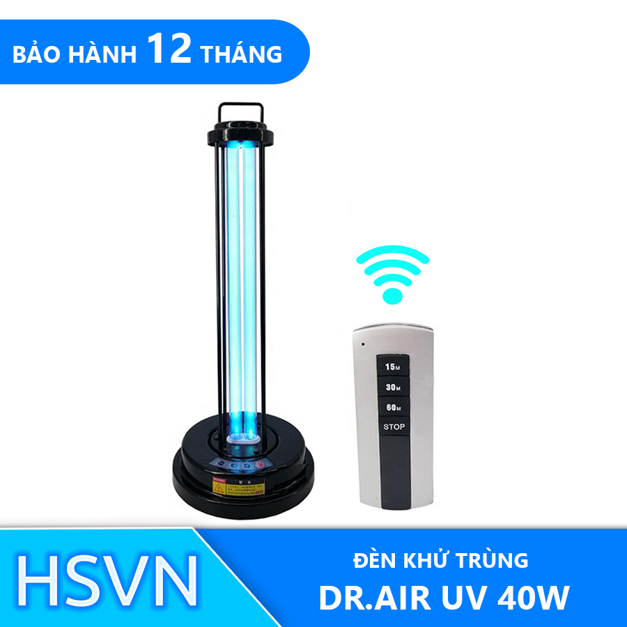 Đèn khử trùng Dr.Air UV 40W, khử trùng diệt khuẩn không khí 40m2