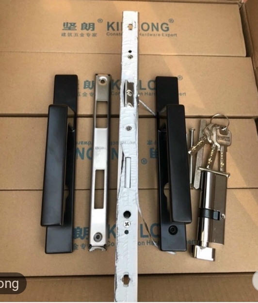 Bộ khóa đơn điểm cửa nhôm kinlong loại 2 - nhôm xingfa