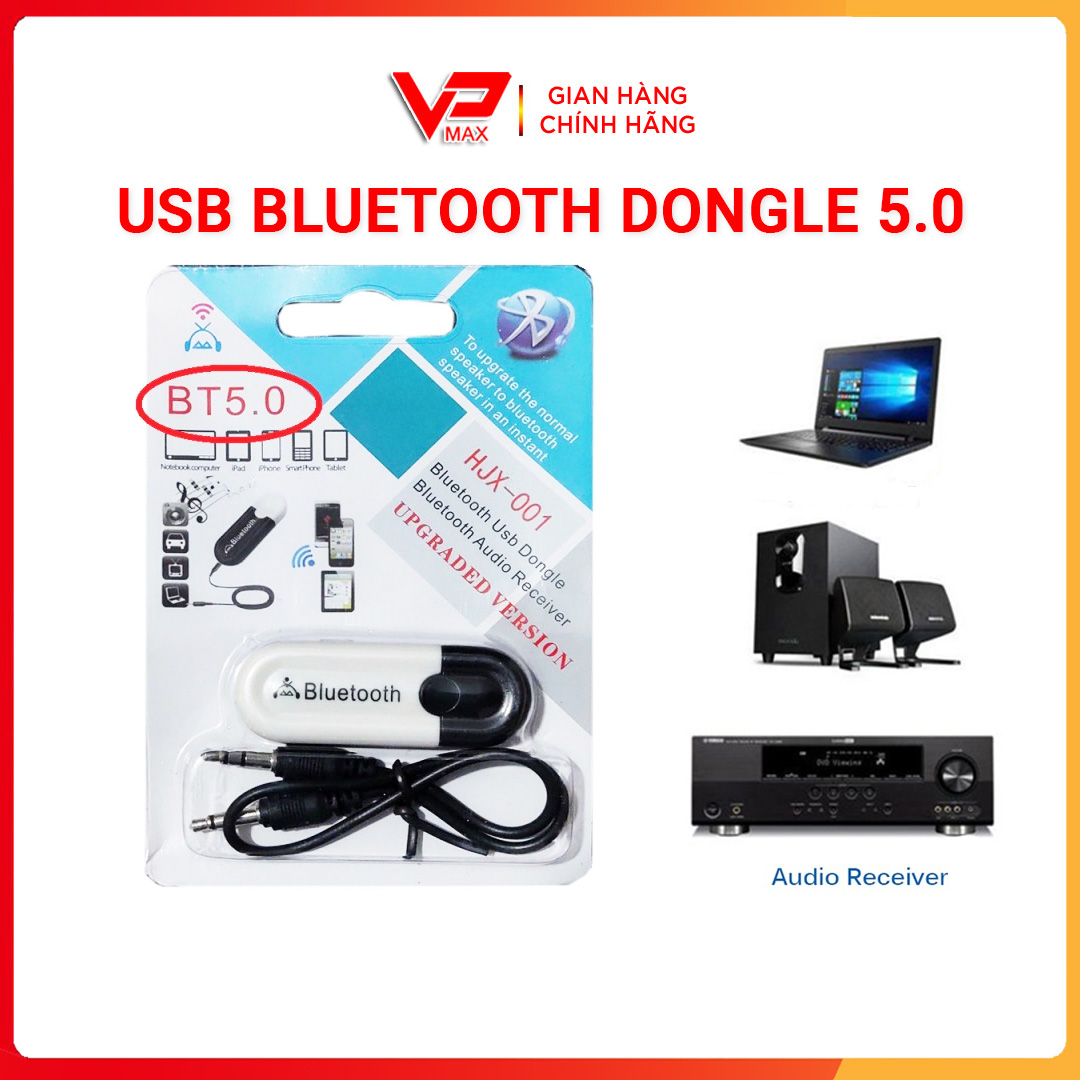 USB Kingmaster Dongle Bluetooth BT 5.0 4.0 kết nối Loa Thường Thành Loa Bluetooth - VPMAX