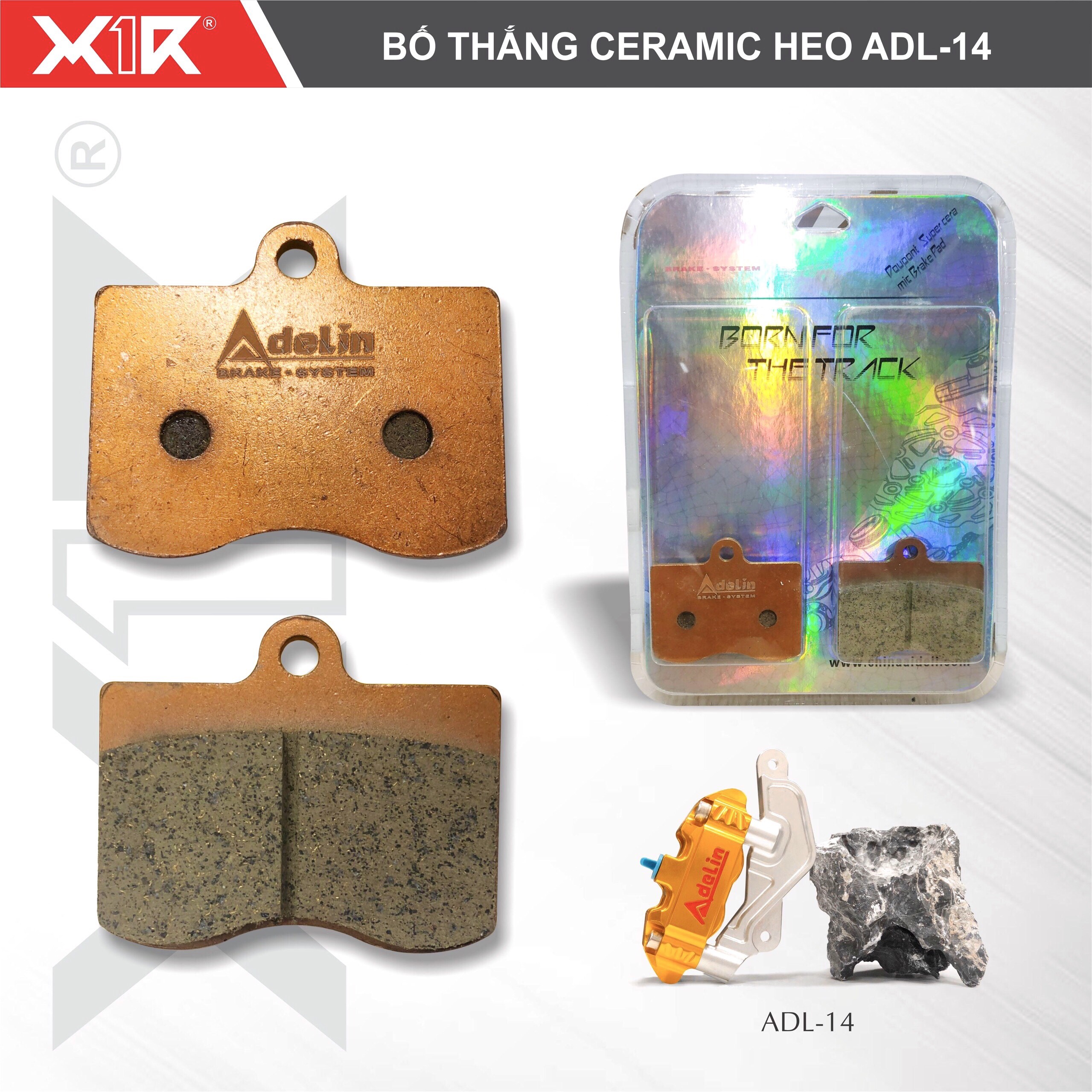 BỐ THẮNG (MÁ PHANH) CERAMIC CHO HEO DẦU ADELIN-14