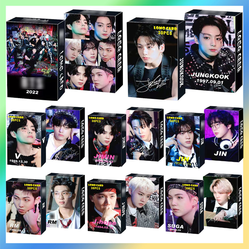LOMO BTS SEASON'S GREETINGS 2022 hộp 30 tấm