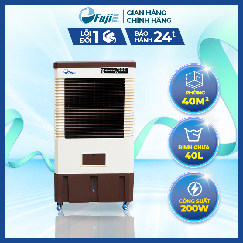 Máy làm mát không khí FujiE AC40C bể chứa nước lớn 40L Quạt điều hòa công nghiệp