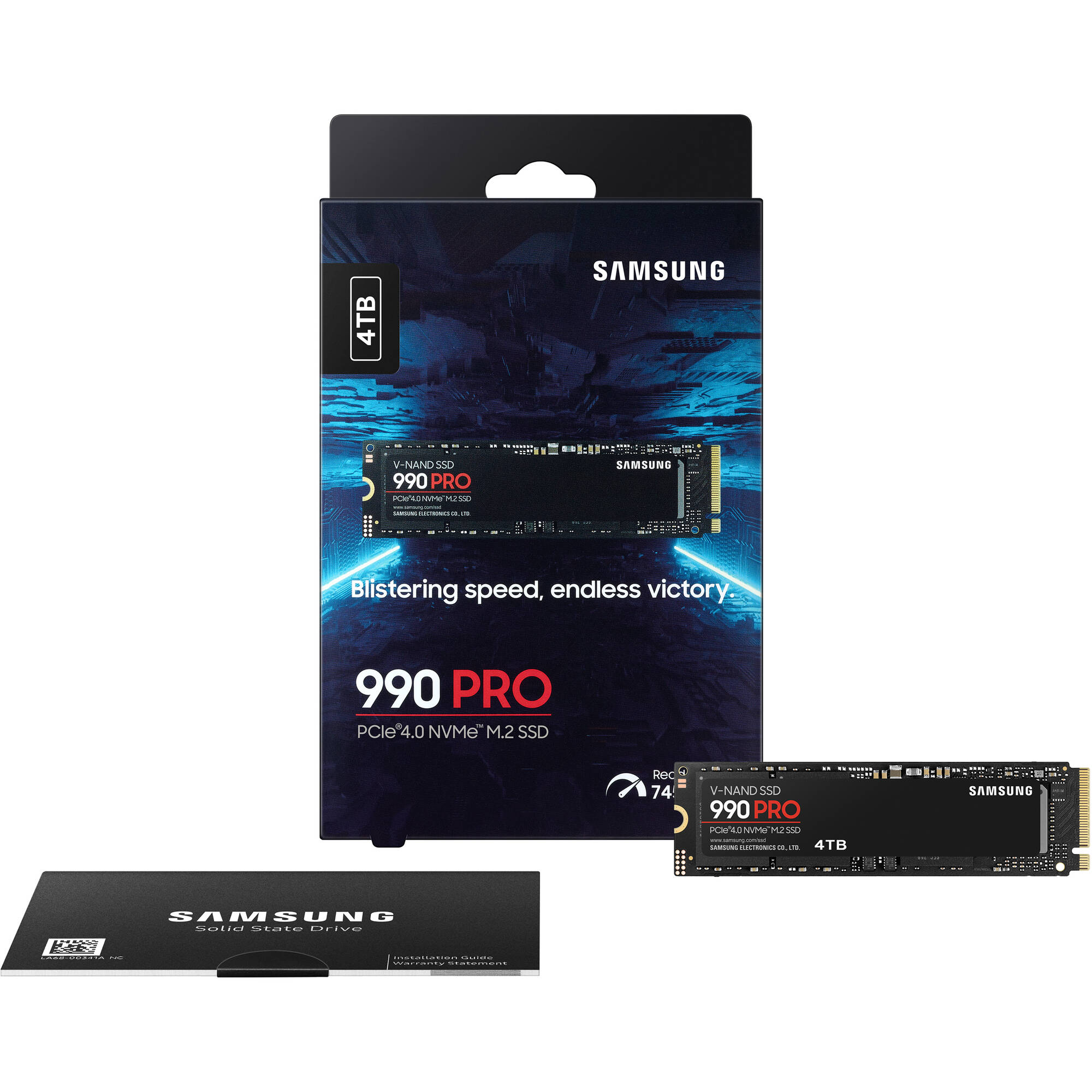 Ổ cứng SSD Samsung 990 PRO 4TB PCIe Gen 4.0 x4 NVMe V-NAND M.2 2280 (MZ-V9P4T0BW) - BH 5 Năm