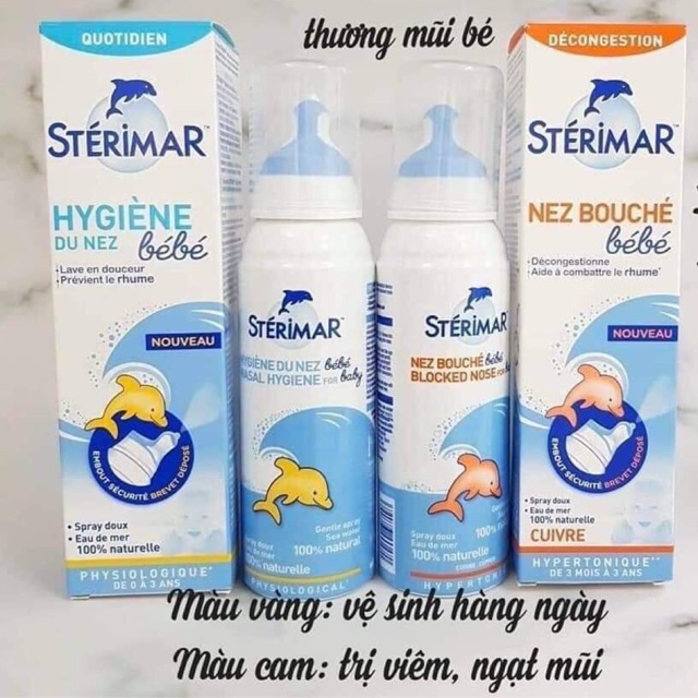 Xịt muối biển cá heo Sterimar-Vàng ( thường)