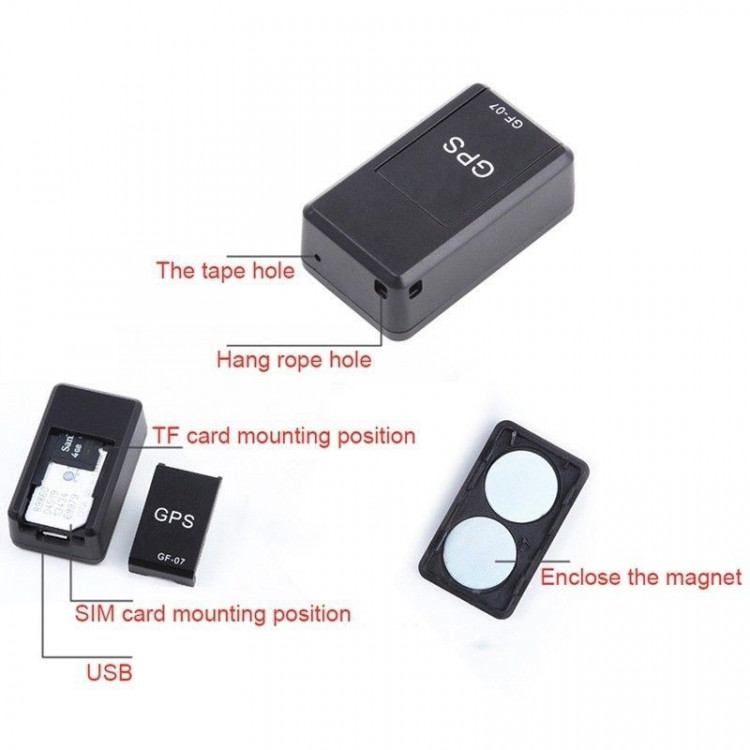 [HCM]Thiết Bị Định Vị GPS Tracker Mini Không Dây GF-07