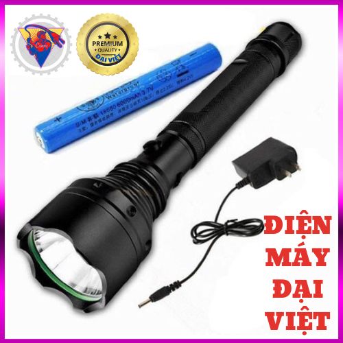 Đèn pin cầm tay siêu sáng CREE, đèn pin vỏ nhôm, đèn pin gia đình