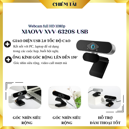 Webcam hd 720p xiaovv xvv-6320s-usb