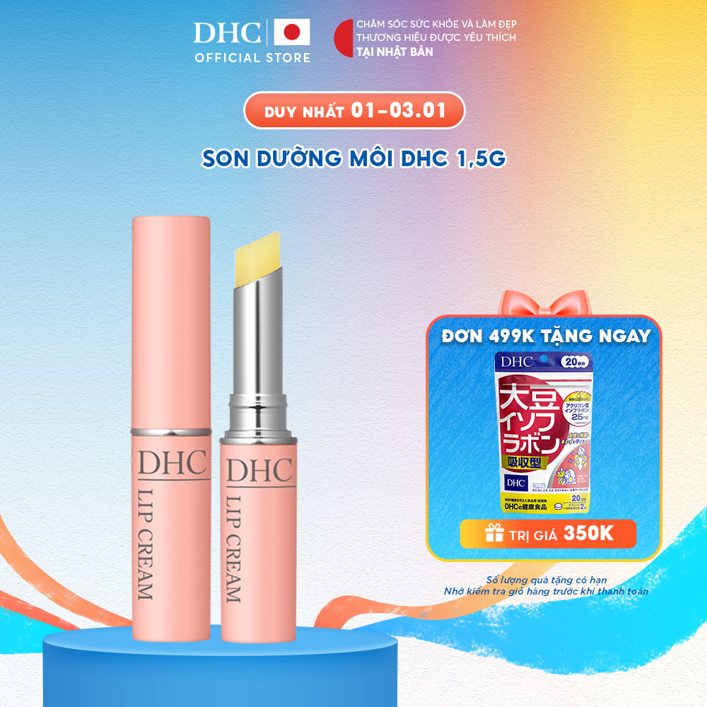 Son dưỡng môi DHC Lip Cream dưỡng ẩm làm mềm môi 1,5g