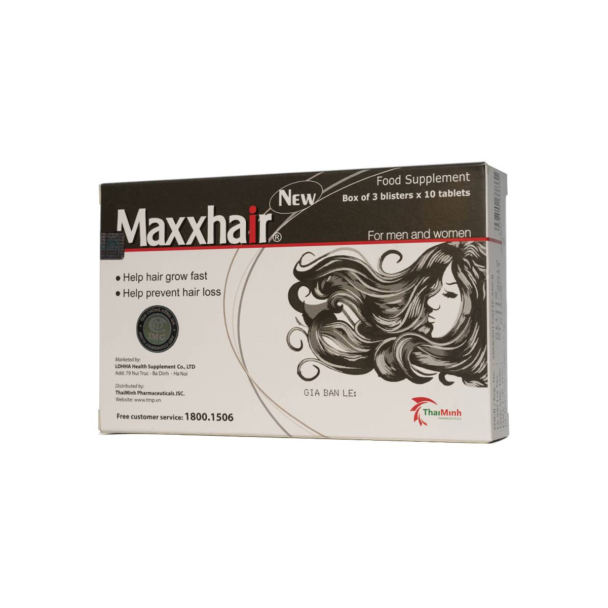 Giúp nhanh mọc tóc, ngăn ngừa rụng tóc MAXXHAIR 30 Viên