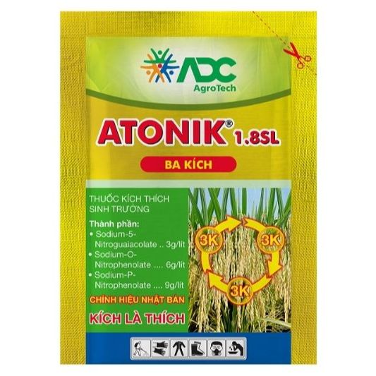 Hộp 10 gói kích thích sinh trưởng cây trồng ATONIK 1.8 SL Ba Kích