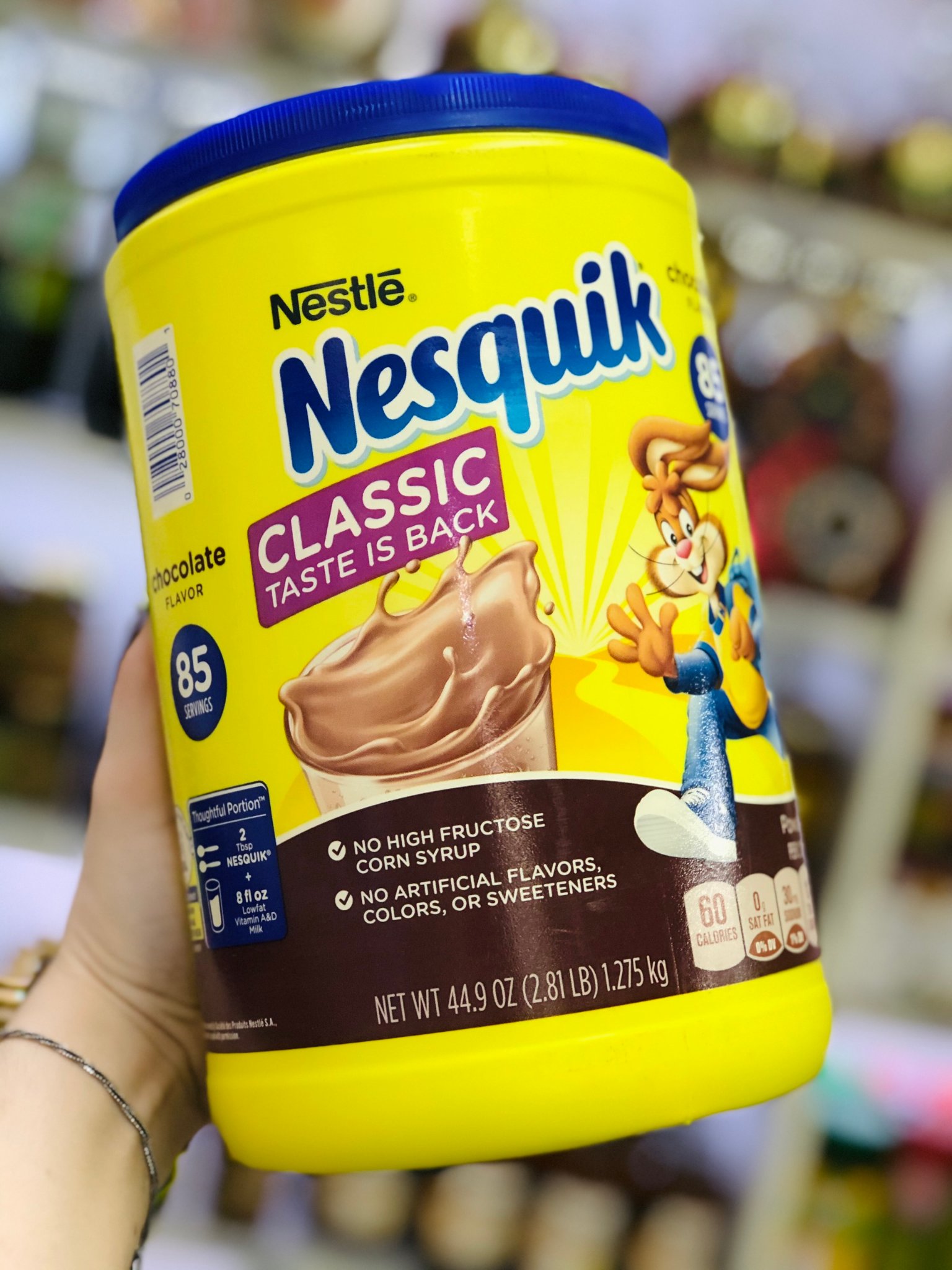 BỘT CACAO NESQUIK CHOCOLATE 1,275KG MỸ HỘP