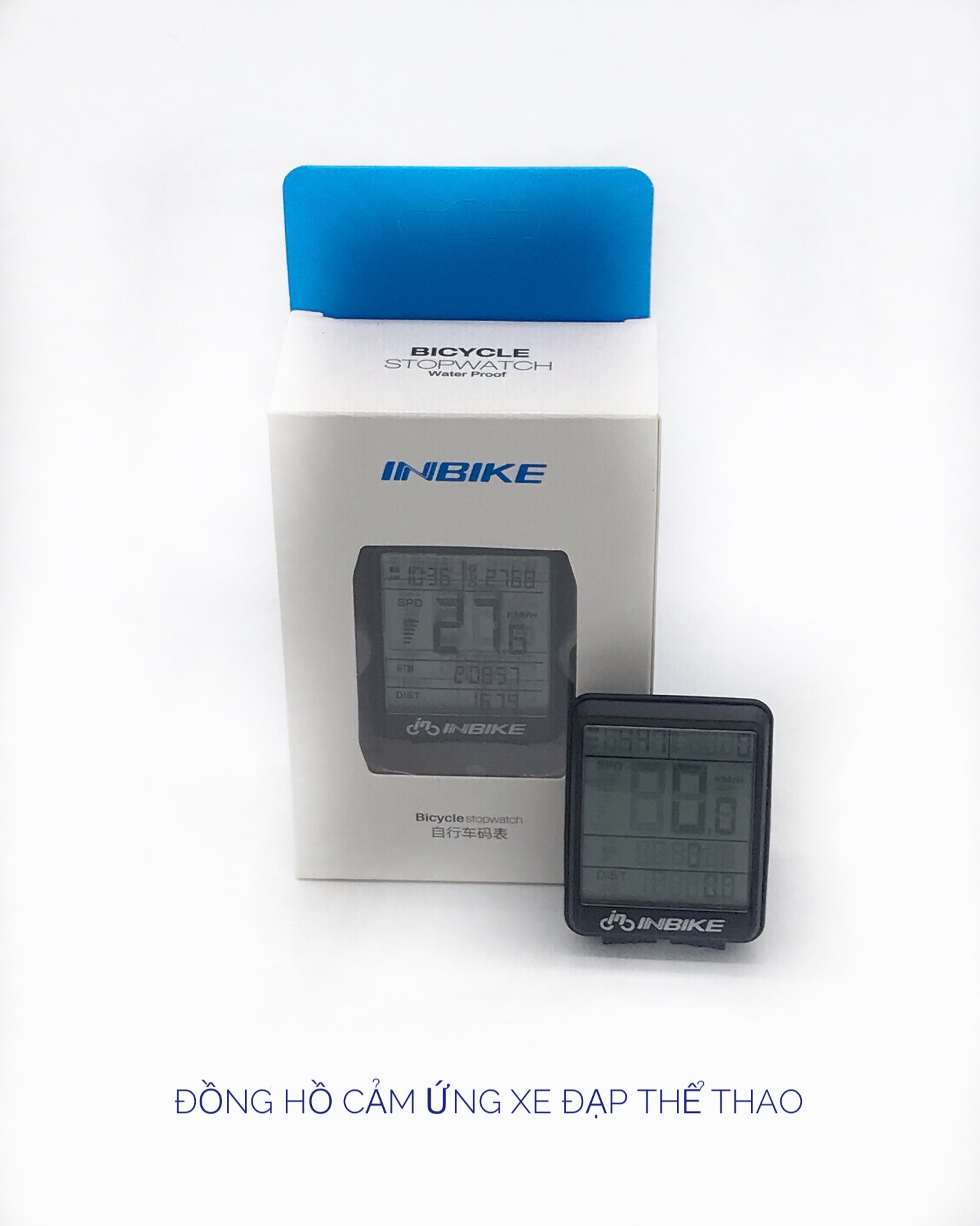 Đồng hồ điện tử cảm ứng không dây của xe đạp thể thao Bicycle Stopwatch wireless water proof Inbike, đồng hồ chống nước, đồng hồ đo thời gian vận tốc xe đạp