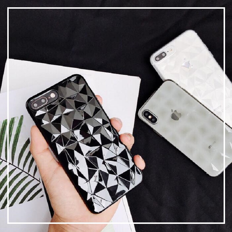 Ốp lưng iphone - ốp lưng điện thoại iphone dẻo kim cương - full các dòng iphone