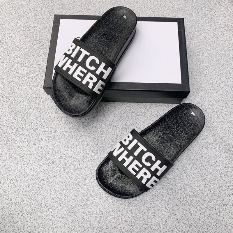 Dép nam thời trang bitch where ,đôn chề đế cao 4cm hot 2022